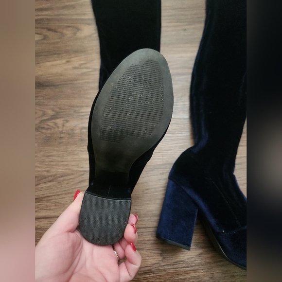 Steve Madden Norri Blue Thigh High Boots - Picture 3 of 8